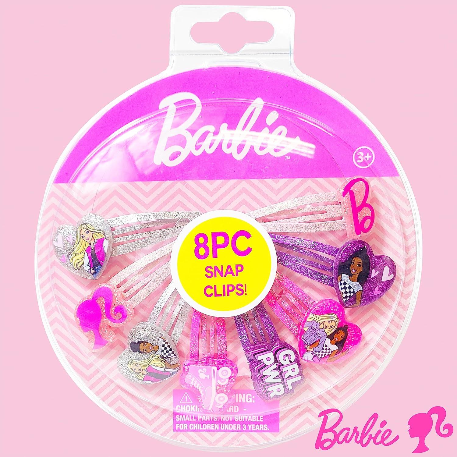 Clips de Cabello LUV HER Barbie Niñas 8 Piezas Multicolor