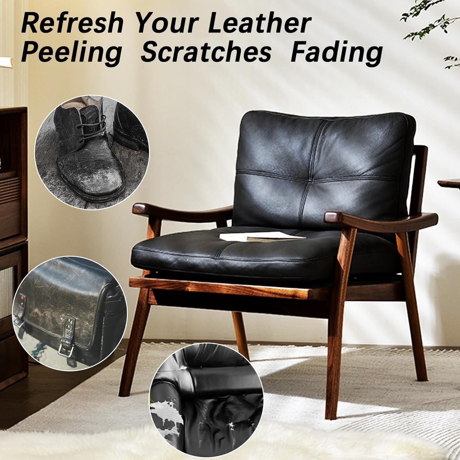 Bálsamo de Recoloración de Cuero Negro Drtulz 200ML - Kit Reparación