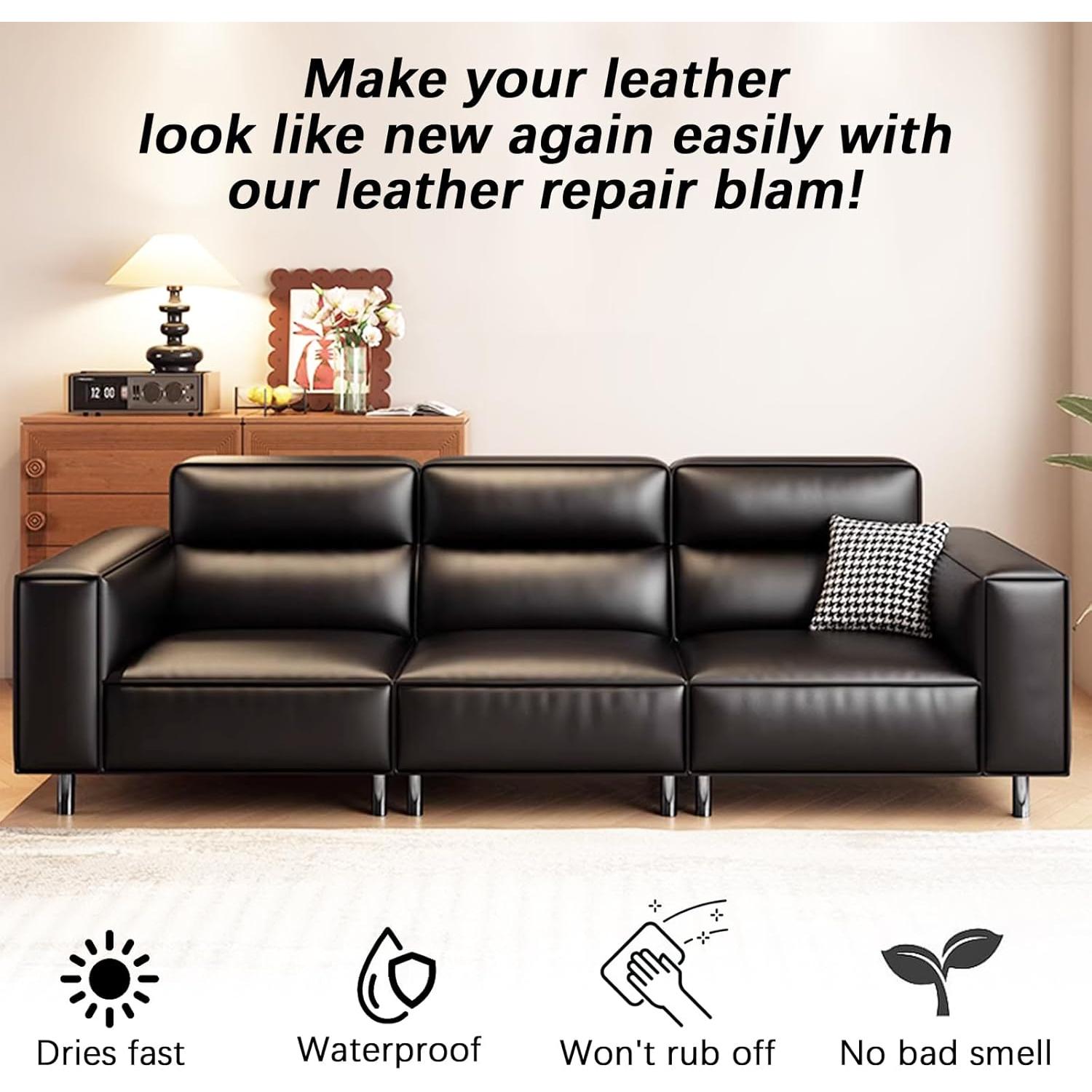 Bálsamo de Recoloración de Cuero Negro Drtulz 200ML - Kit Reparación