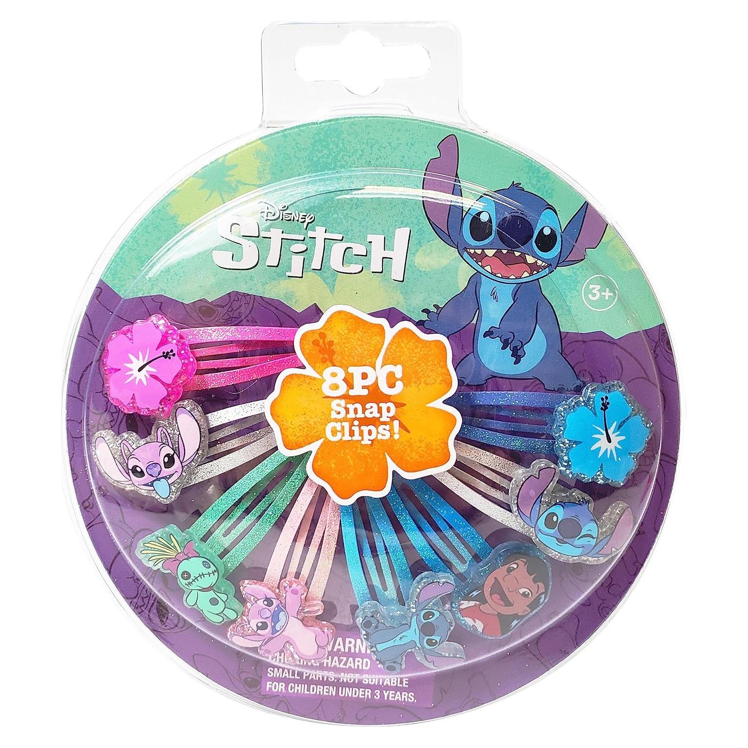 Clips de Cabello Disney Stitch Luv Her Paquete 8 Multicolor