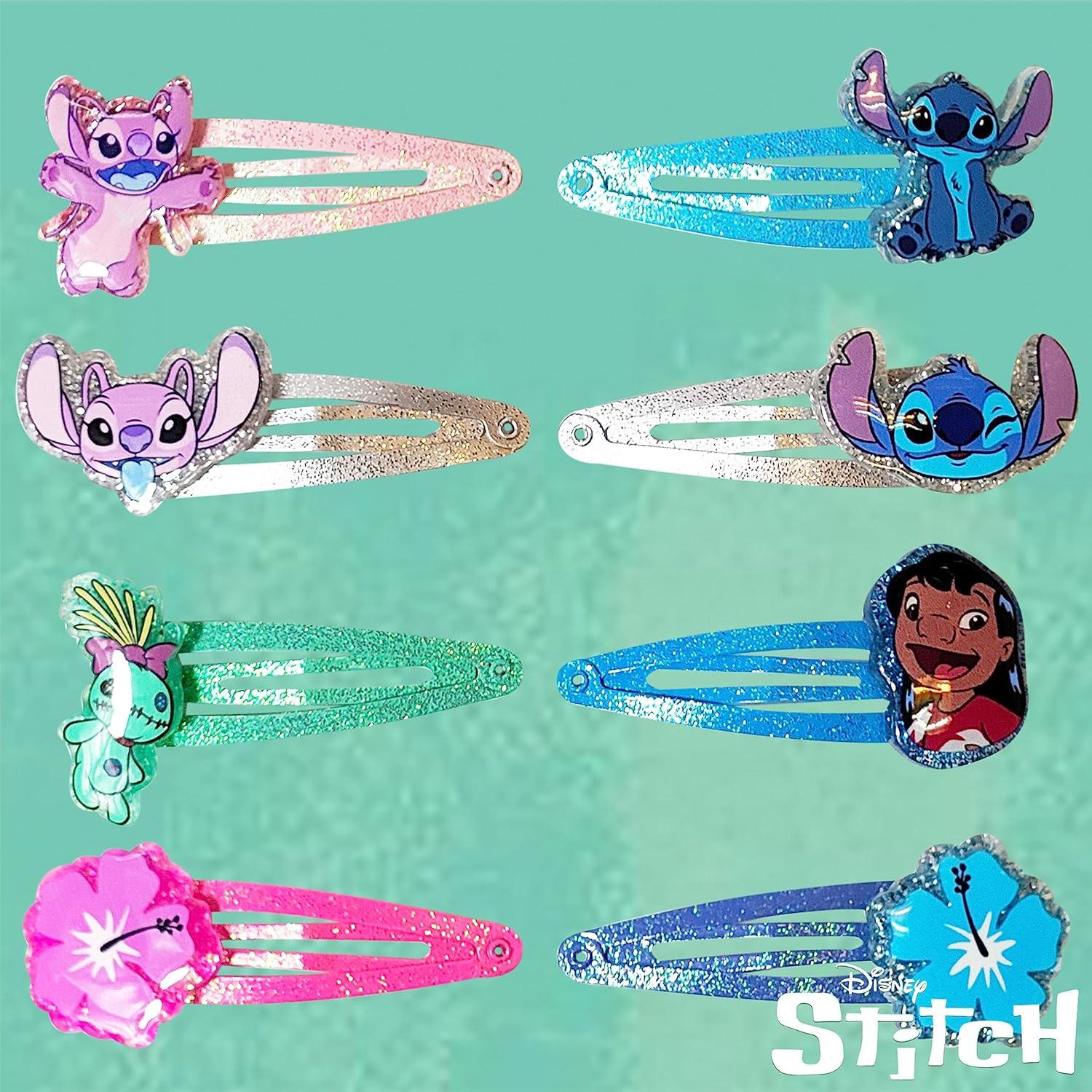 Clips de Cabello Disney Stitch Luv Her Paquete 8 Multicolor