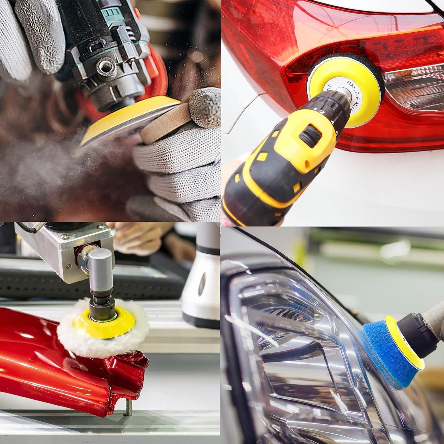 Kit de Lijado 140 Piezas DAPLOMO 3 Pulgadas para Taladro