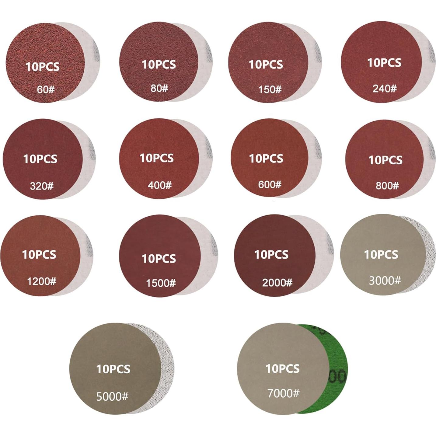 Kit de Lijado 140 Piezas DAPLOMO 3 Pulgadas para Taladro