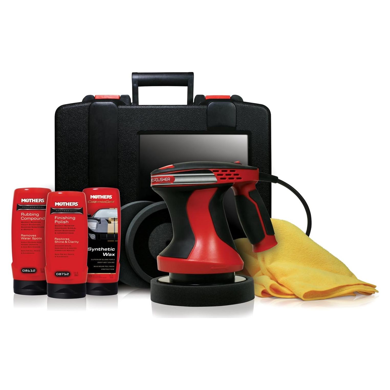 Kit de Pulido Mothers Wax Attack 2 - 3 Almohadillas y Cera