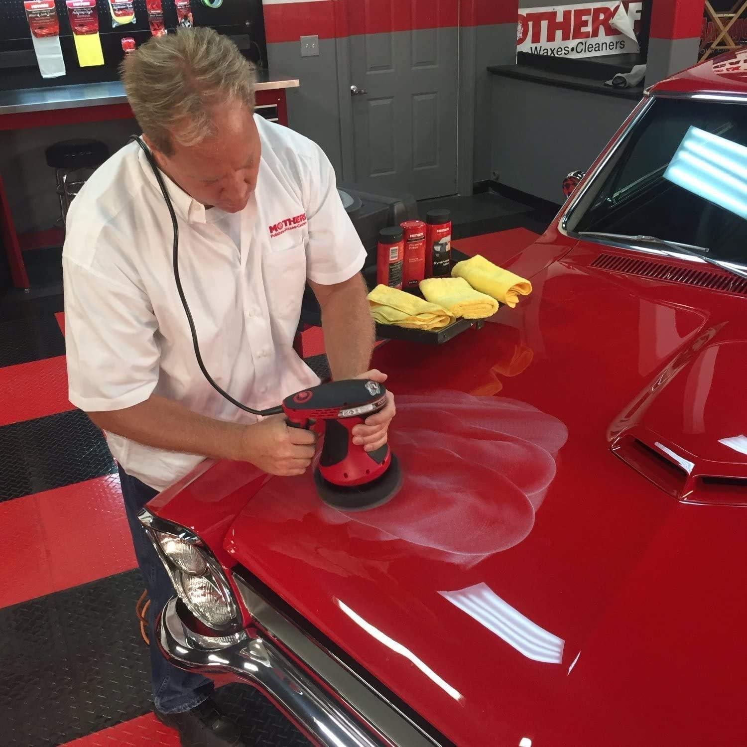 Kit de Pulido Mothers Wax Attack 2 - 3 Almohadillas y Cera