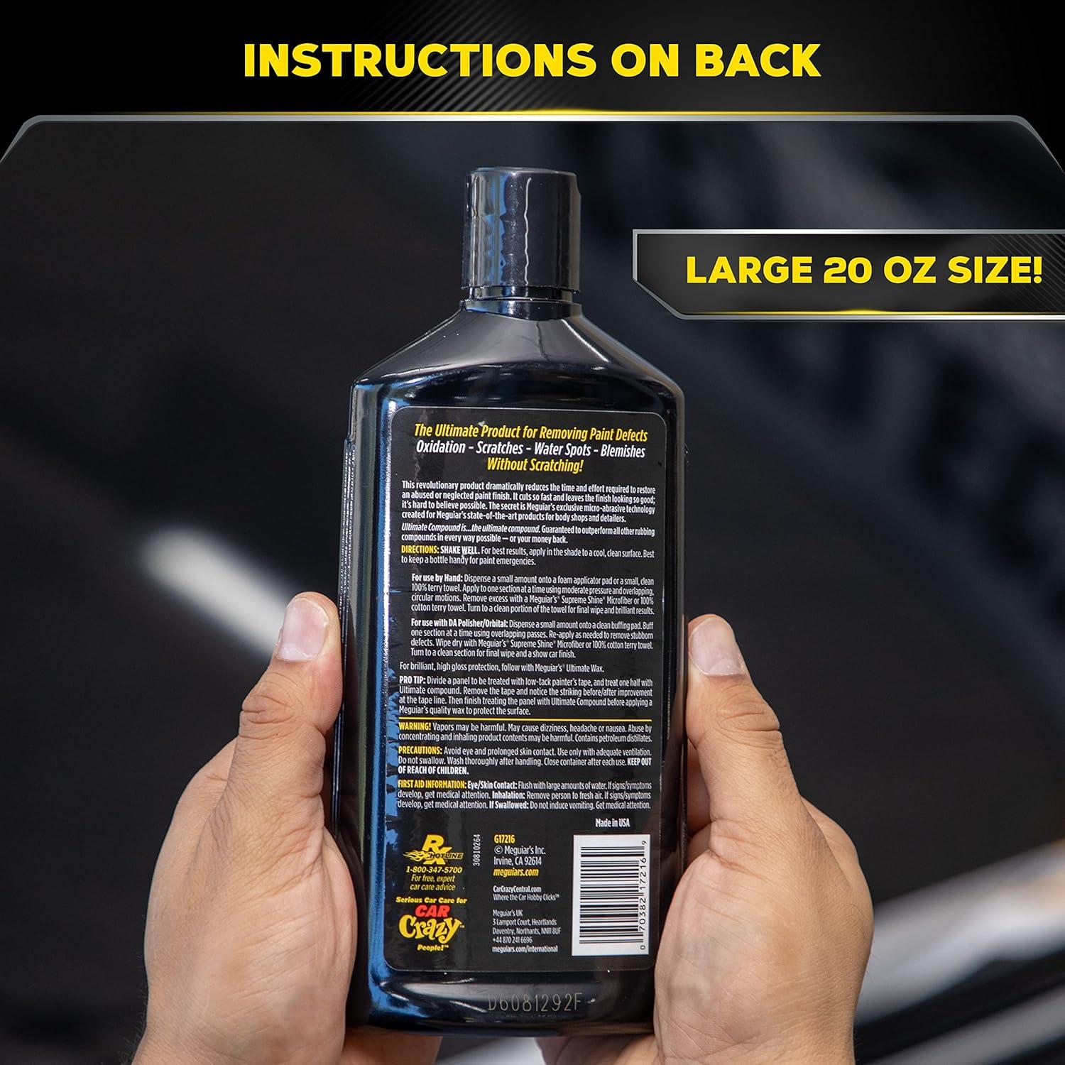 Compuesto Definitivo Meguiar's 0.5kg - Elimina Rayones y Oxidación