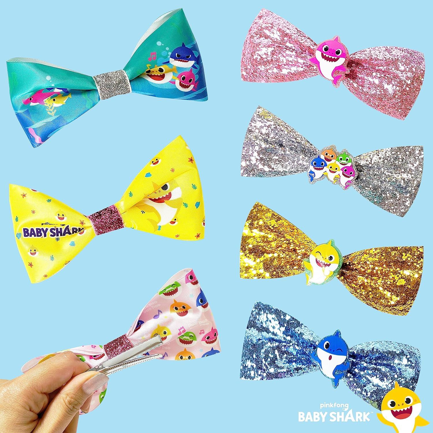 Lazos para el cabello Luv Her Baby Shark - Set 7 piezas