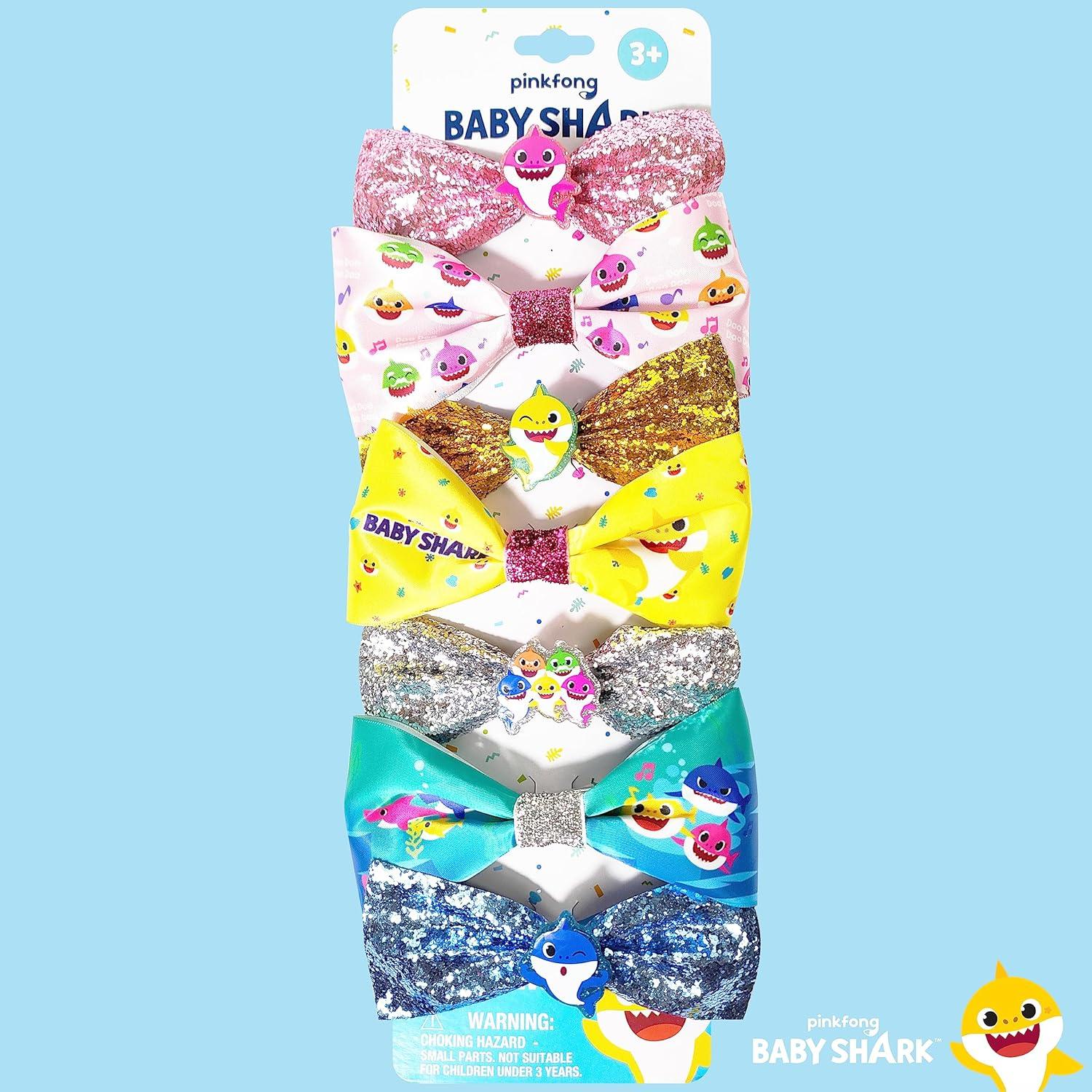 Lazos para el cabello Luv Her Baby Shark - Set 7 piezas