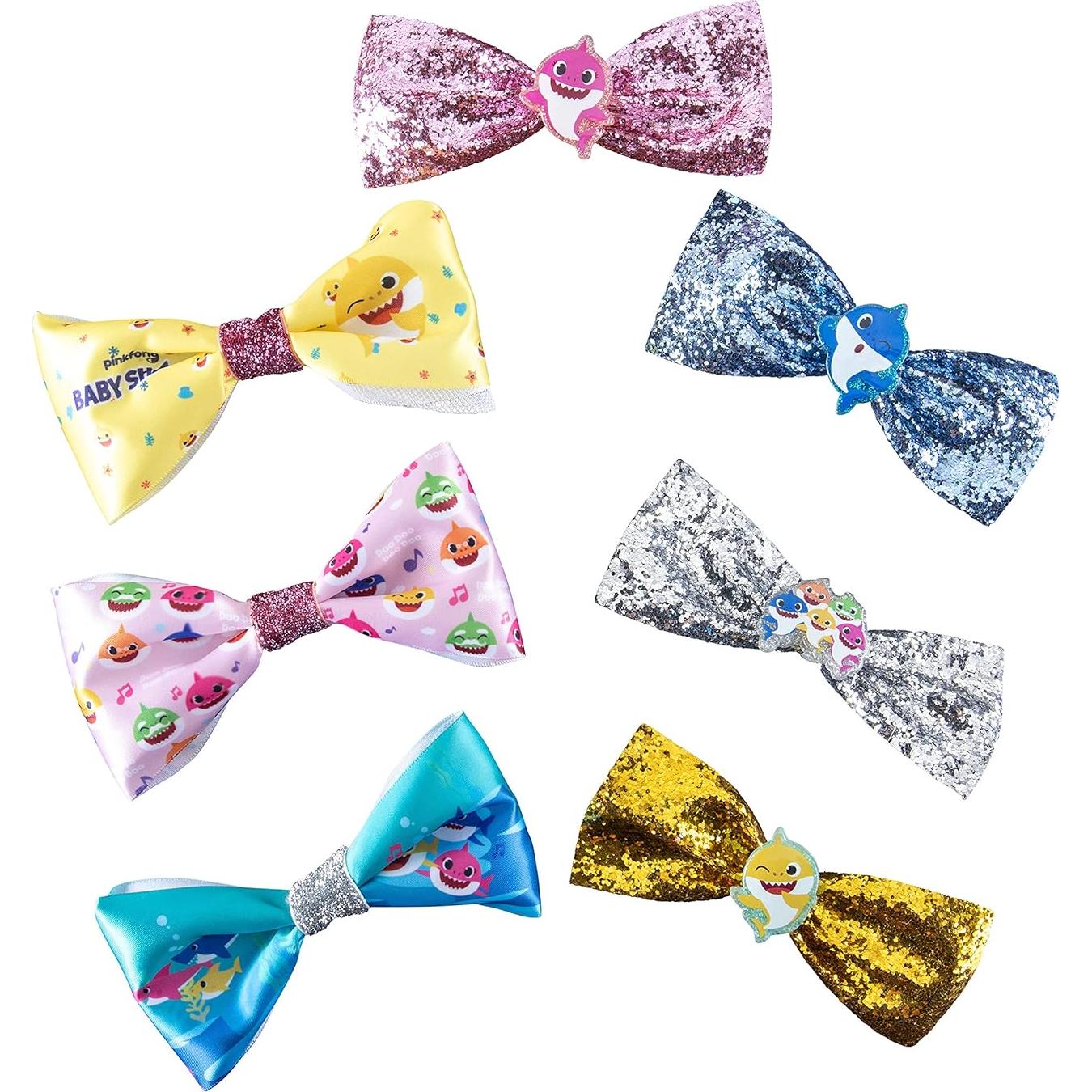 Lazos para el cabello Luv Her Baby Shark - Set 7 piezas