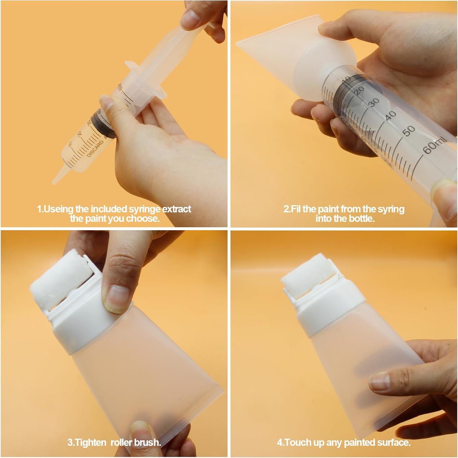 Kit de Pinceles de Retoque YINARONG - 3 Rodillos + 1 Bolígrafo