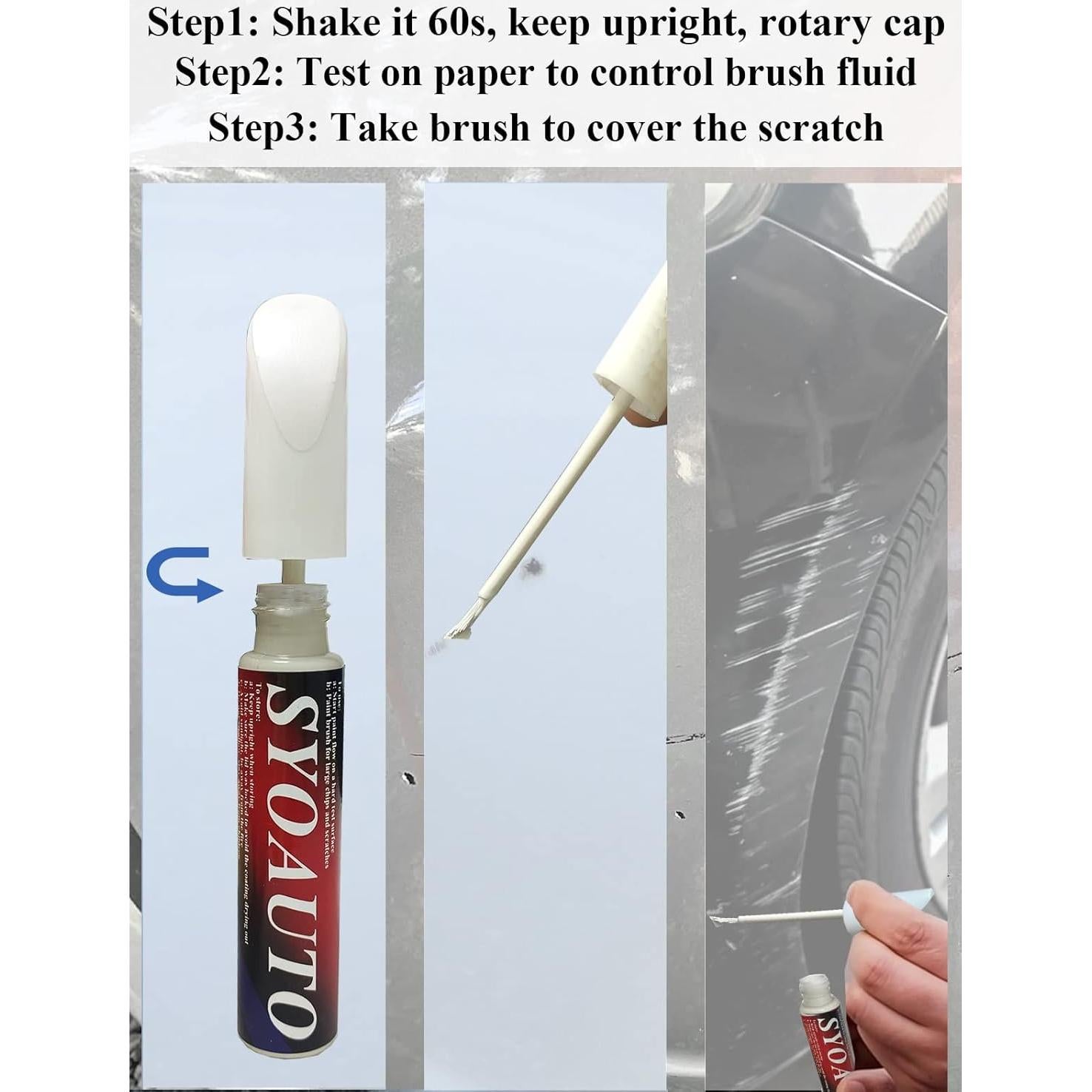 Pintura de Retoque Blanca SYOAUTO 12ml para Automóviles