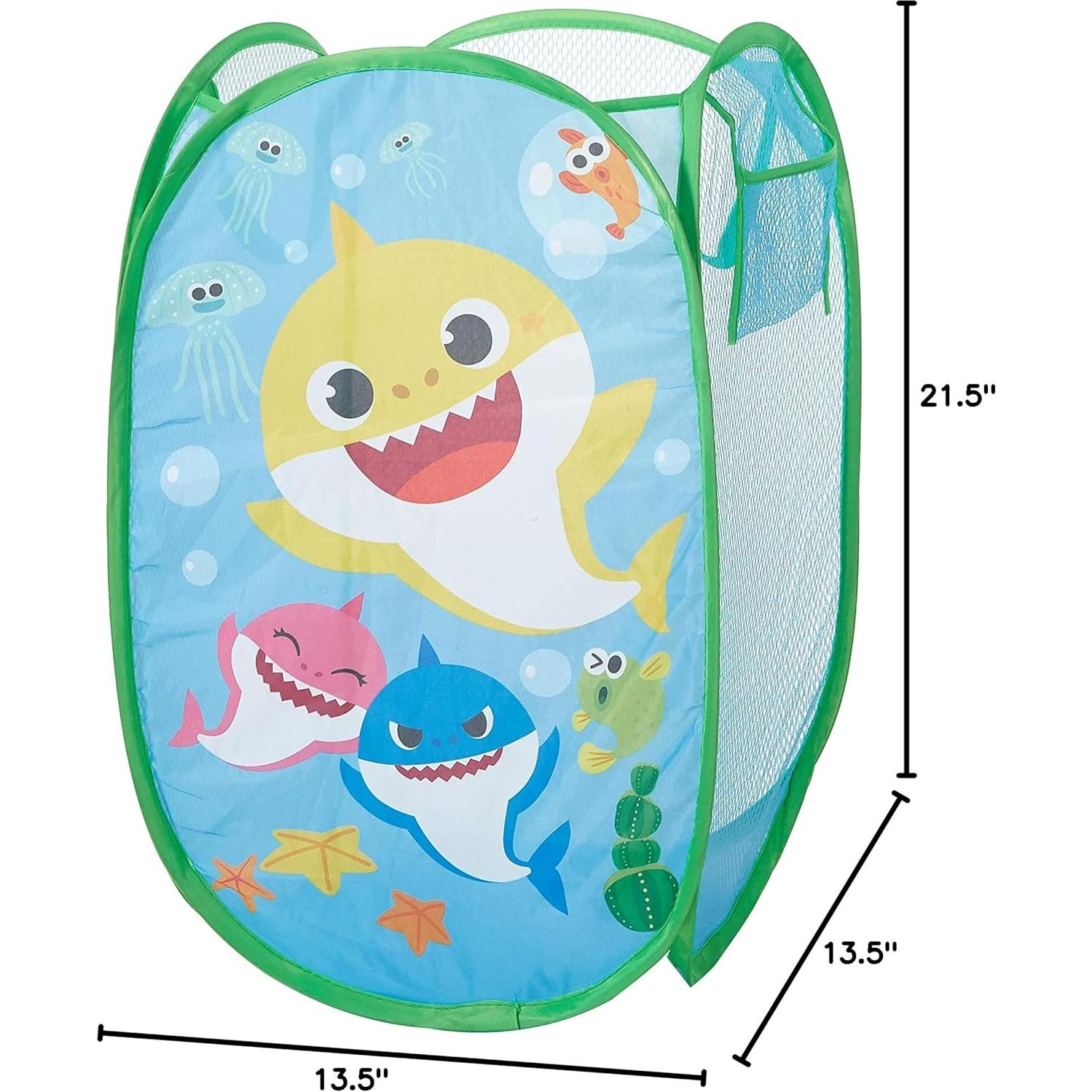 Cesta de Almacenamiento Plegable Idea Nuova Baby Shark 55x34x34 cm