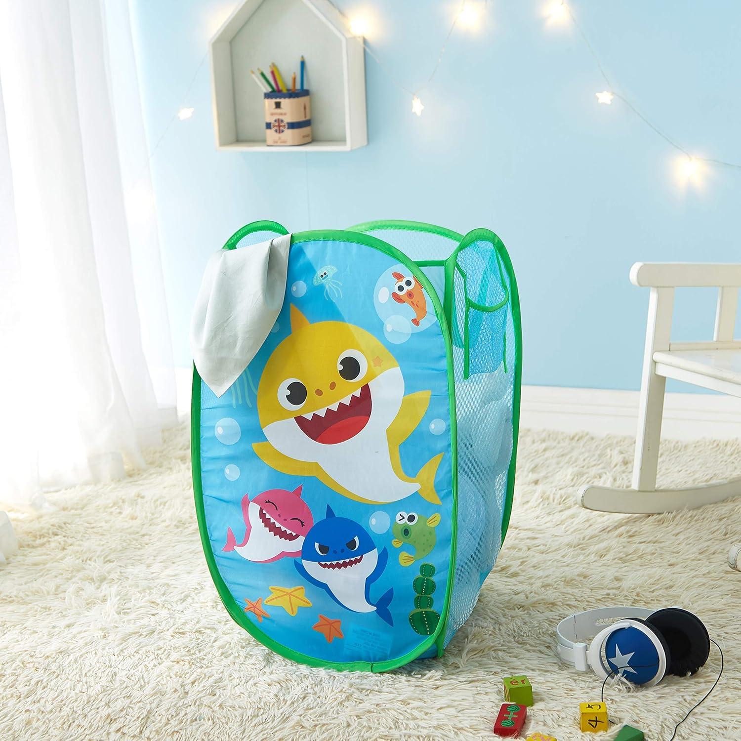 Cesta de Almacenamiento Plegable Idea Nuova Baby Shark 55x34x34 cm