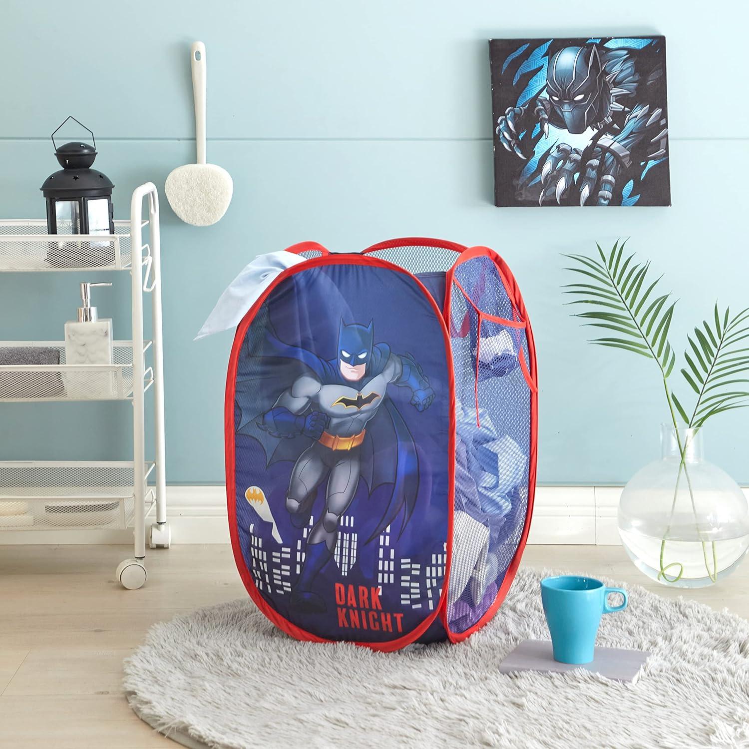 Cesto Plegable Batman Idea Nuova 21.5L Azul con Asas