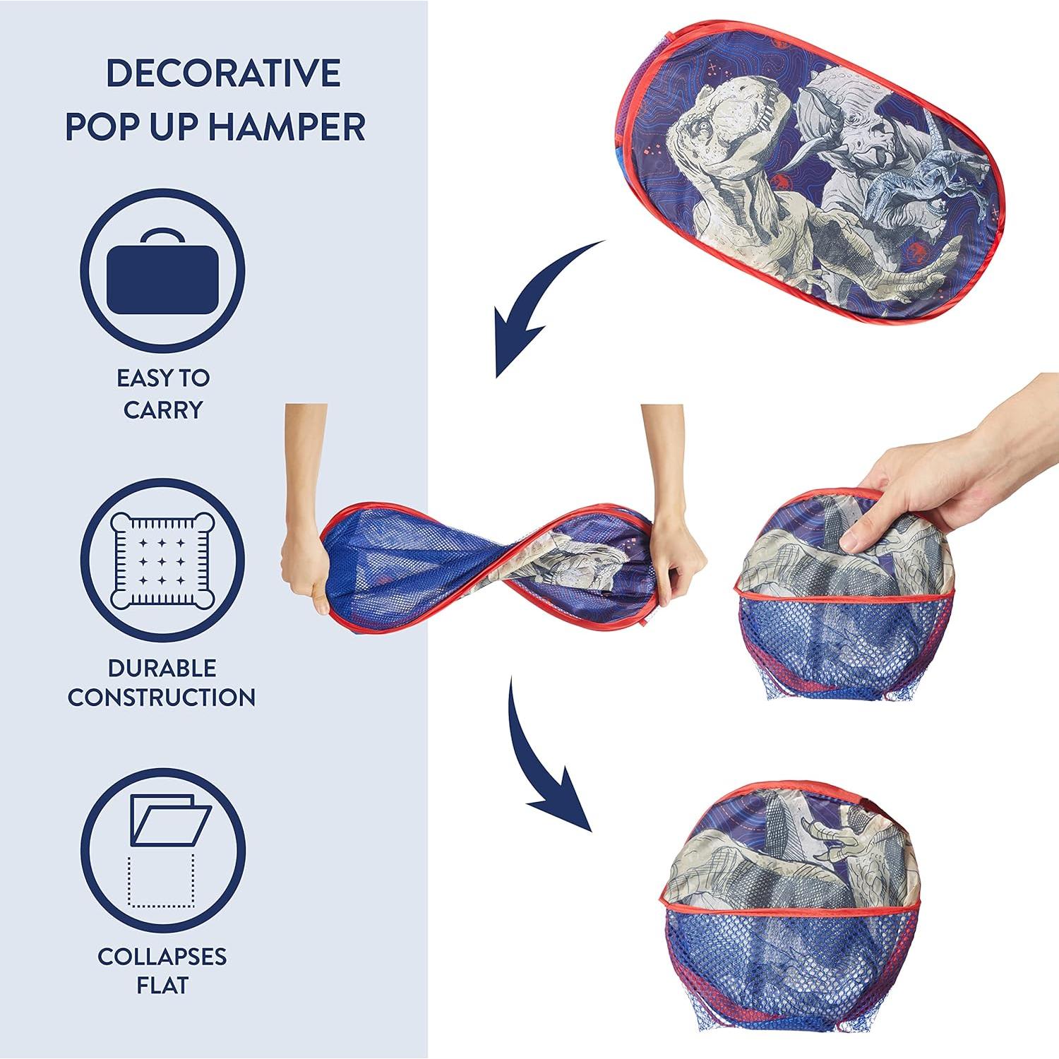 Cesto Plegable Idea Nuova Jurassic World 55x34x34 cm