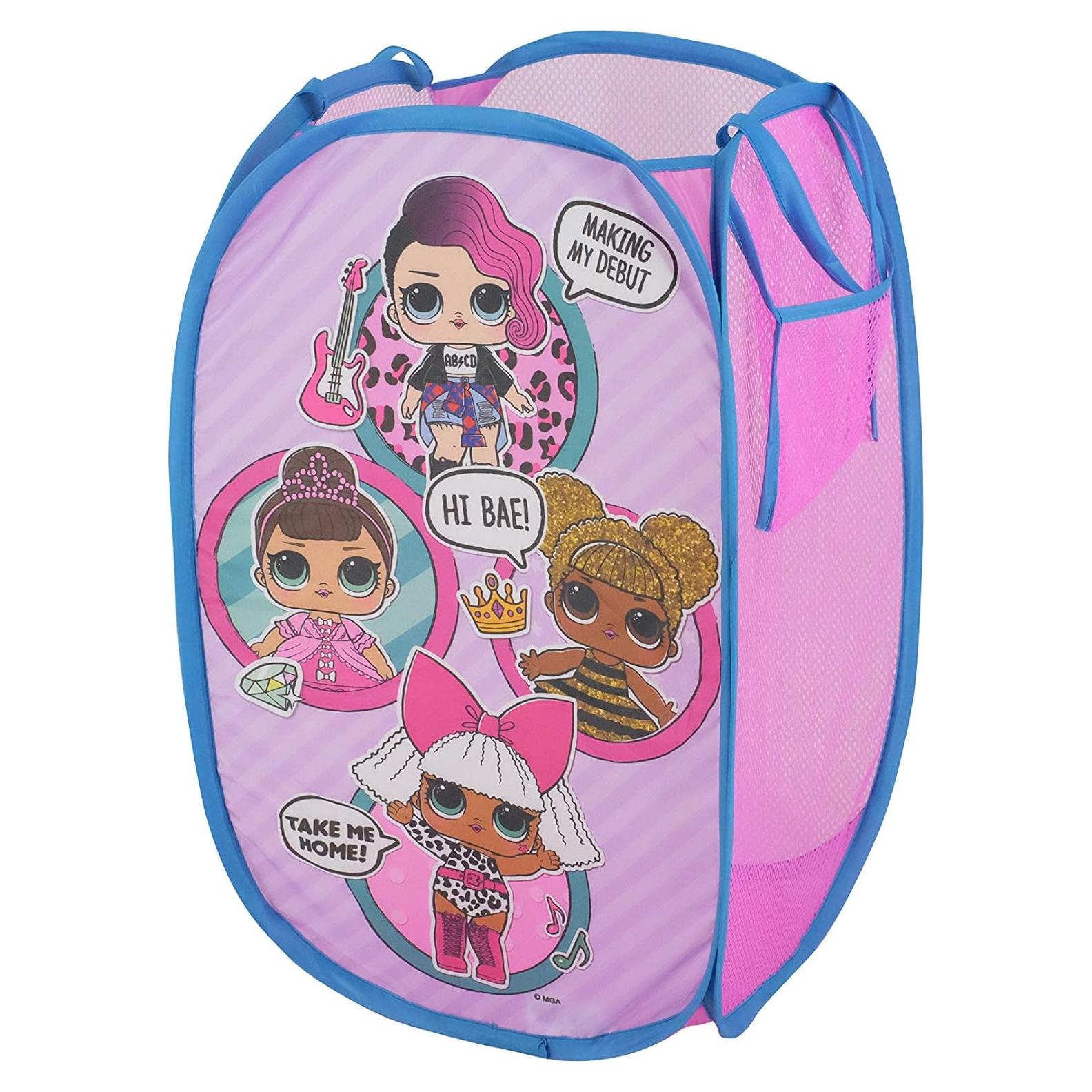 Cesta Plegable Idea Nuova LOL Surprise Rosa 55x34x34 cm