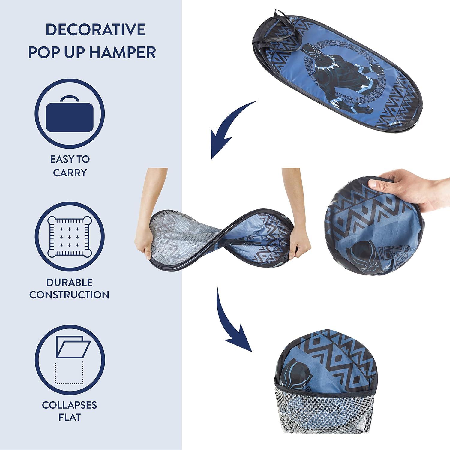 Cesto Plegable Idea Nuova Pantera Negra 21.5L con Asas