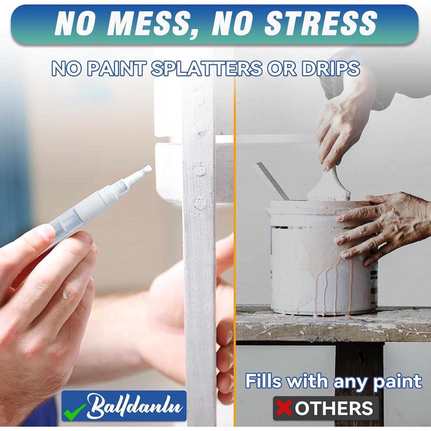 Pinceles de pintura retocables Balldanlu - Paquete de 3 unidades