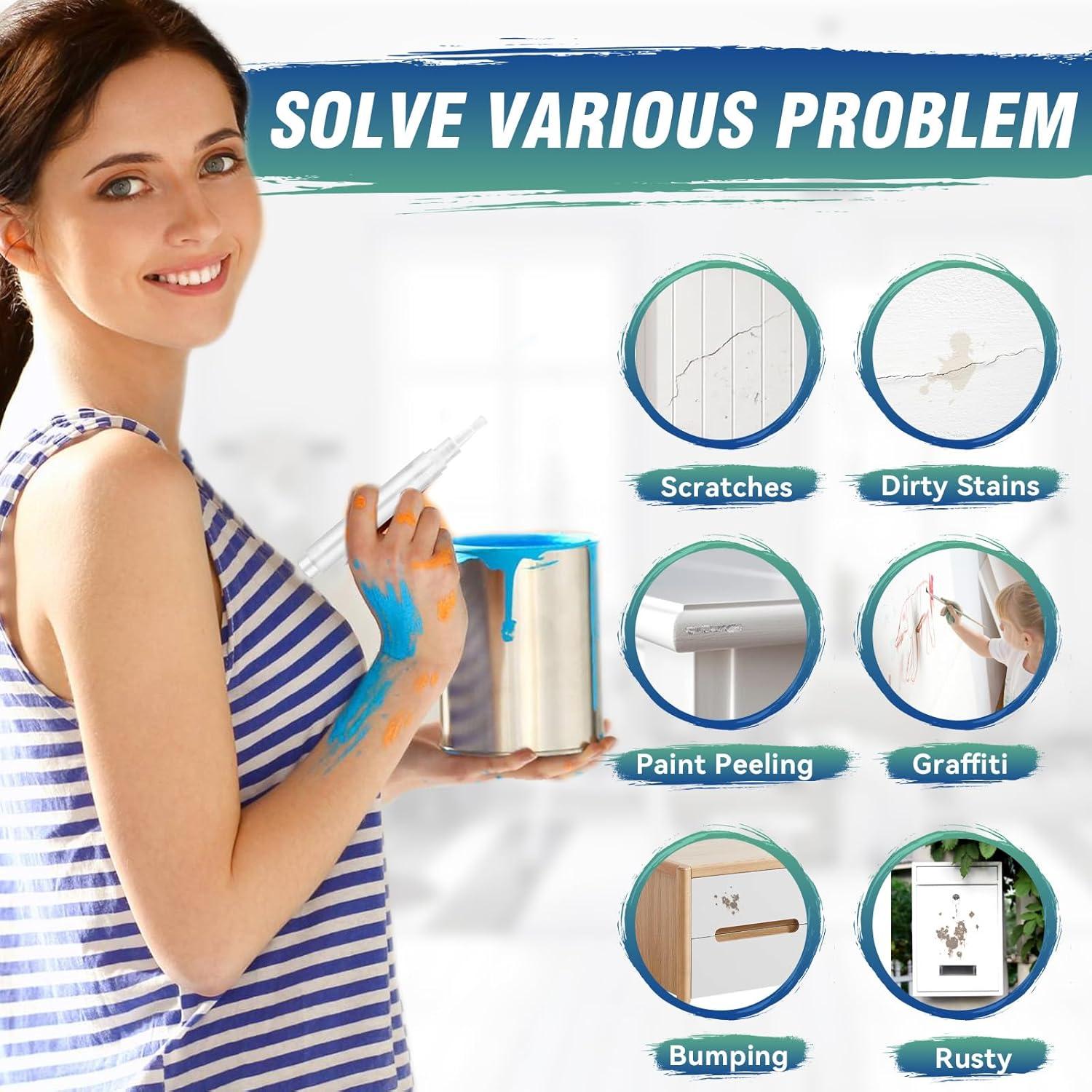 Pinceles de pintura retocables Balldanlu - Paquete de 3 unidades