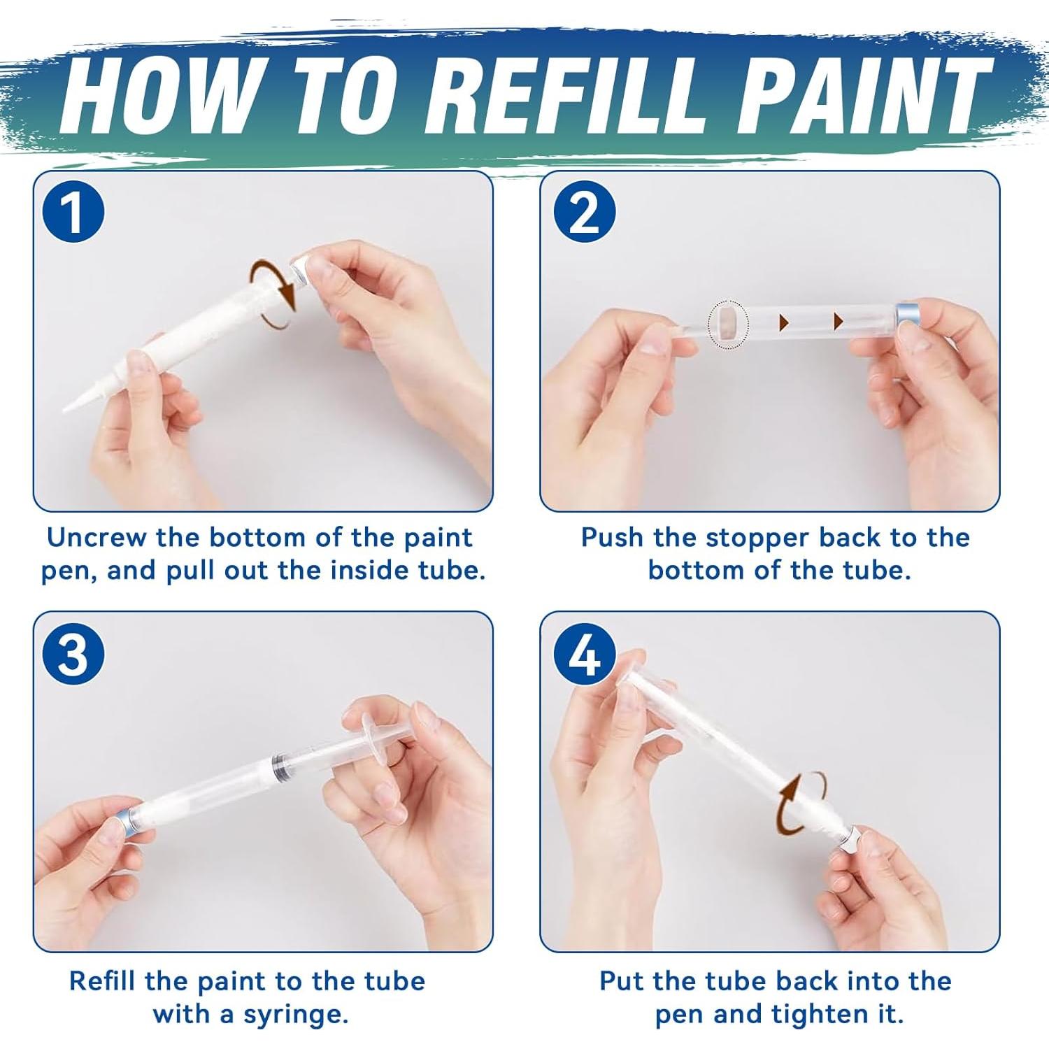 Pinceles de pintura retocables Balldanlu - Paquete de 3 unidades