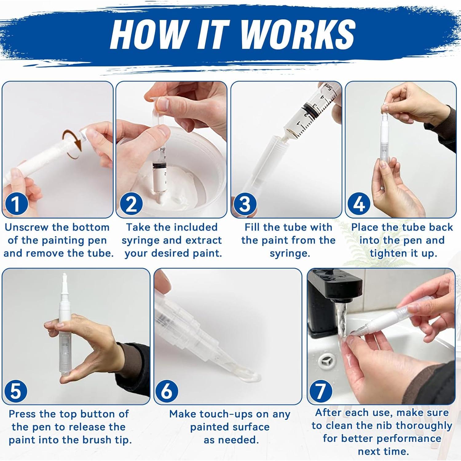 Bolígrafo de Pintura Retocable JOYAONE - Kit de 3 Piezas