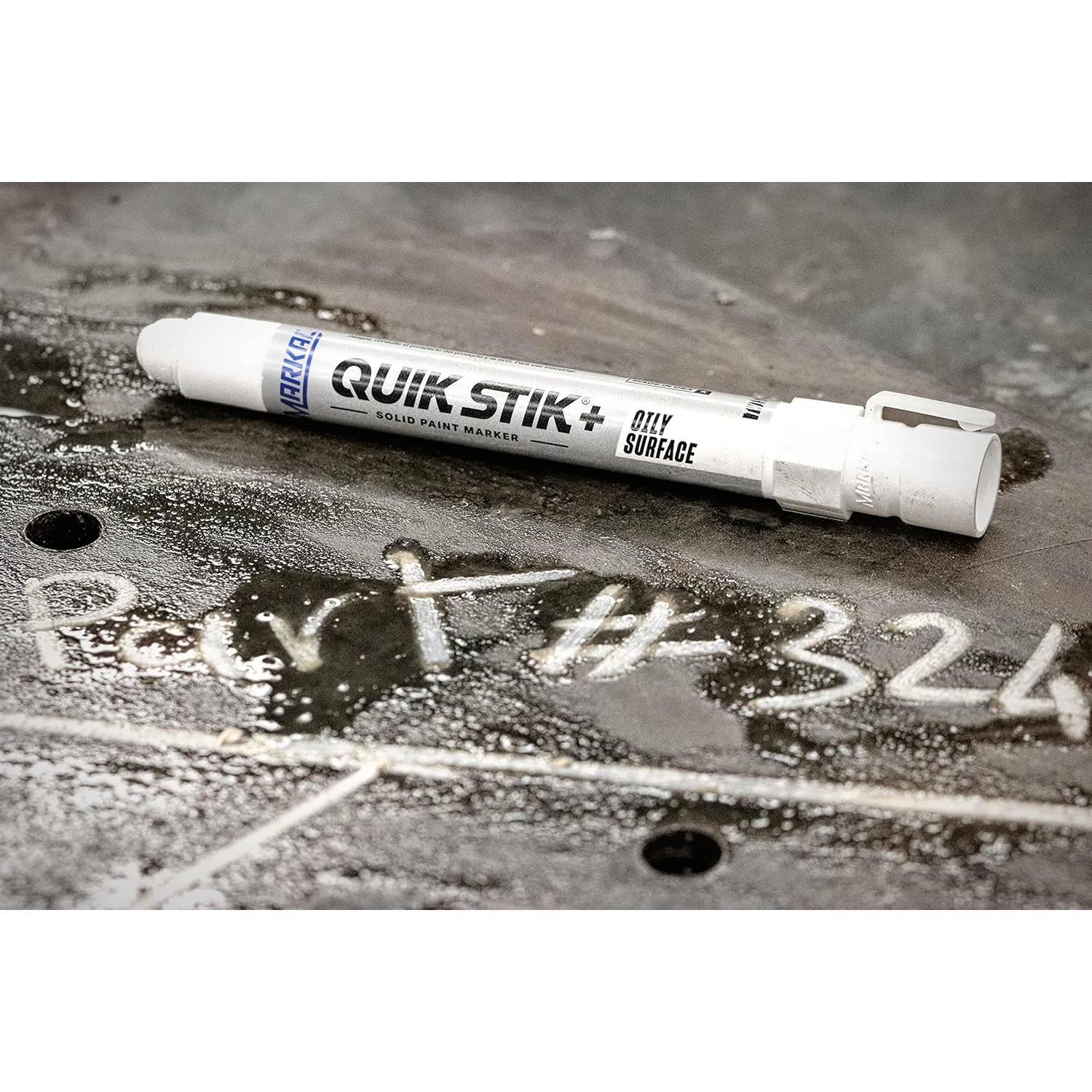 Marcador de pintura sólida Markal Quik Stik+ blanco 12 pck