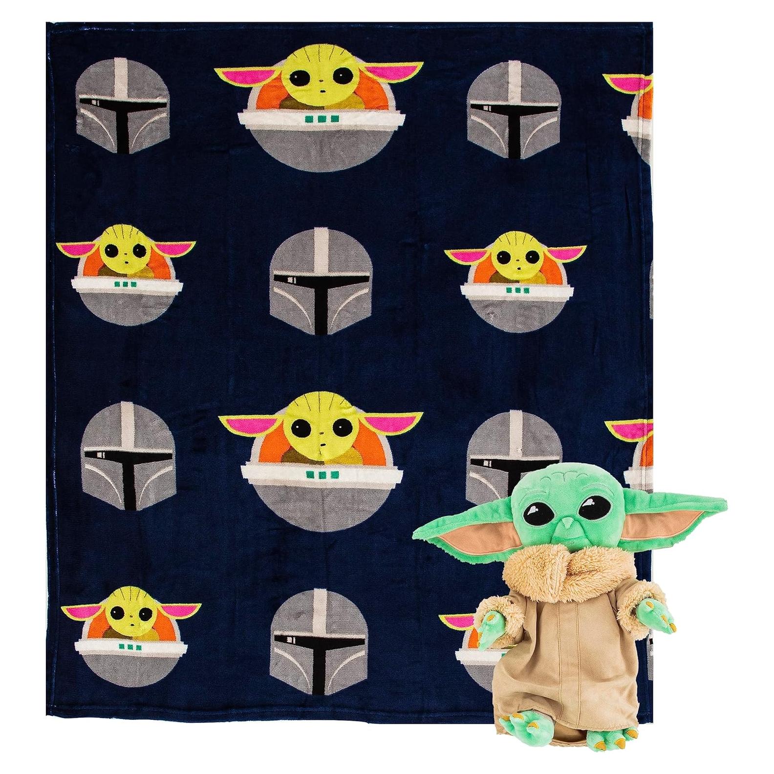 Almohada Abrazo y Manta Star Wars El Mandaloriano 101x127cm