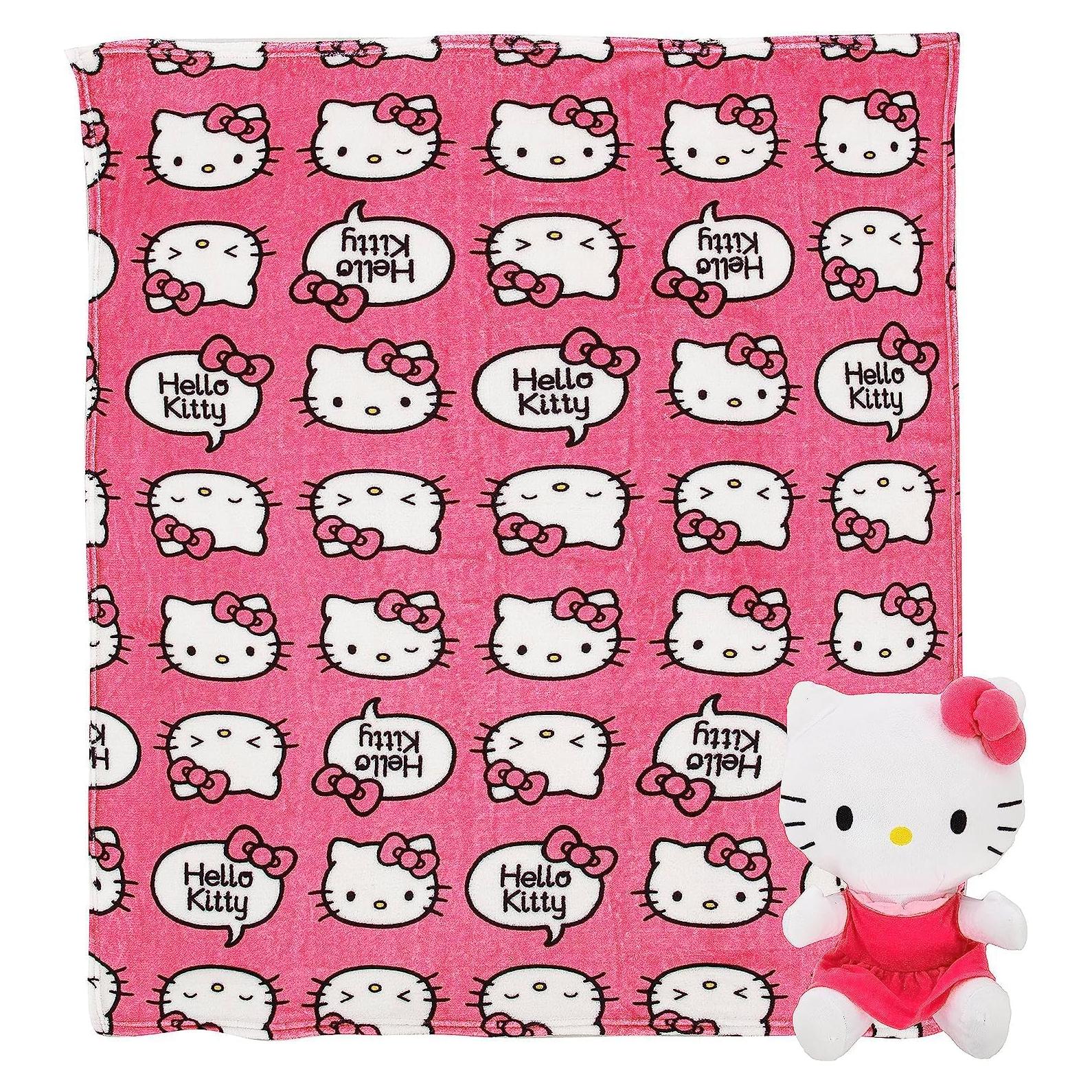 Juego de Almohada y Manta Northwest Hello Kitty 101x127 cm