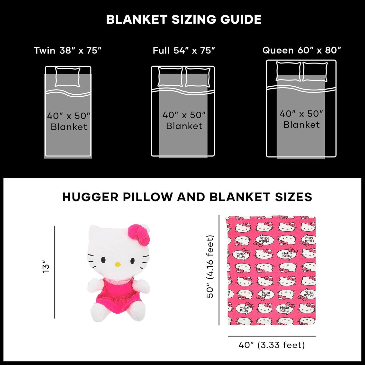 Juego de Almohada y Manta Northwest Hello Kitty 101x127 cm