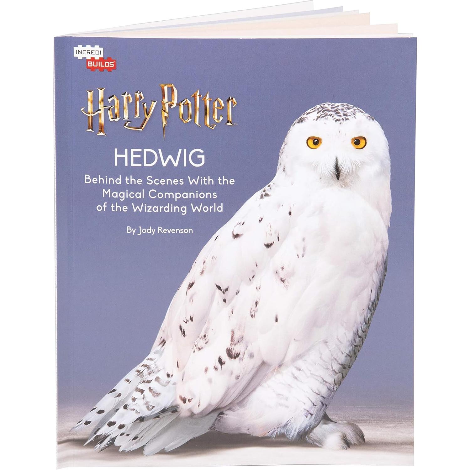 Harry Potter Hedwig Owl 3D Wood Puzzle & Model Figure Kit (24 Pcs) - Build & Paint Your Own 3-D Book & Movie Toy - Officially Licensed - No Glue Required - Gift for Kids, Teens & Adults