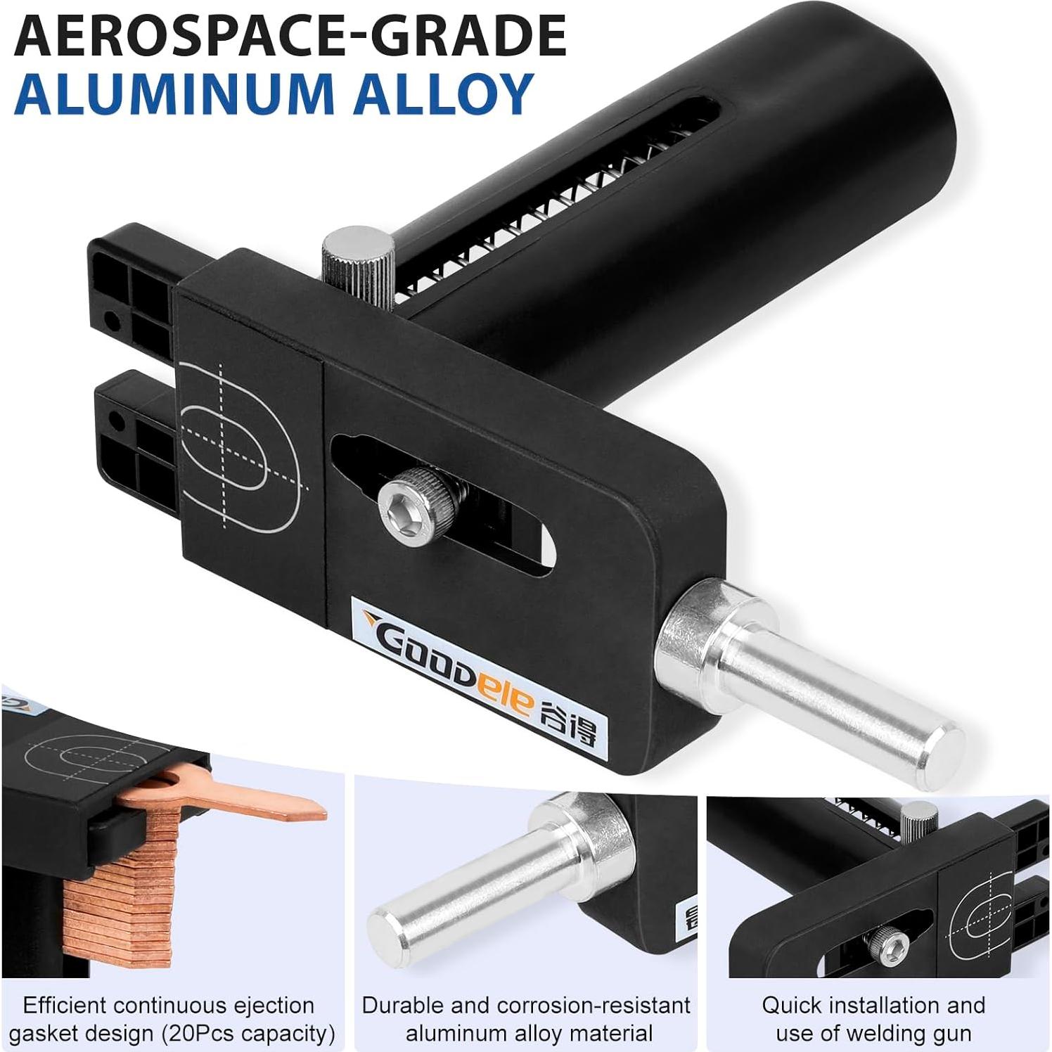 Kit de herramientas de reparación de carrocería QKVCX con pistola de soldadura