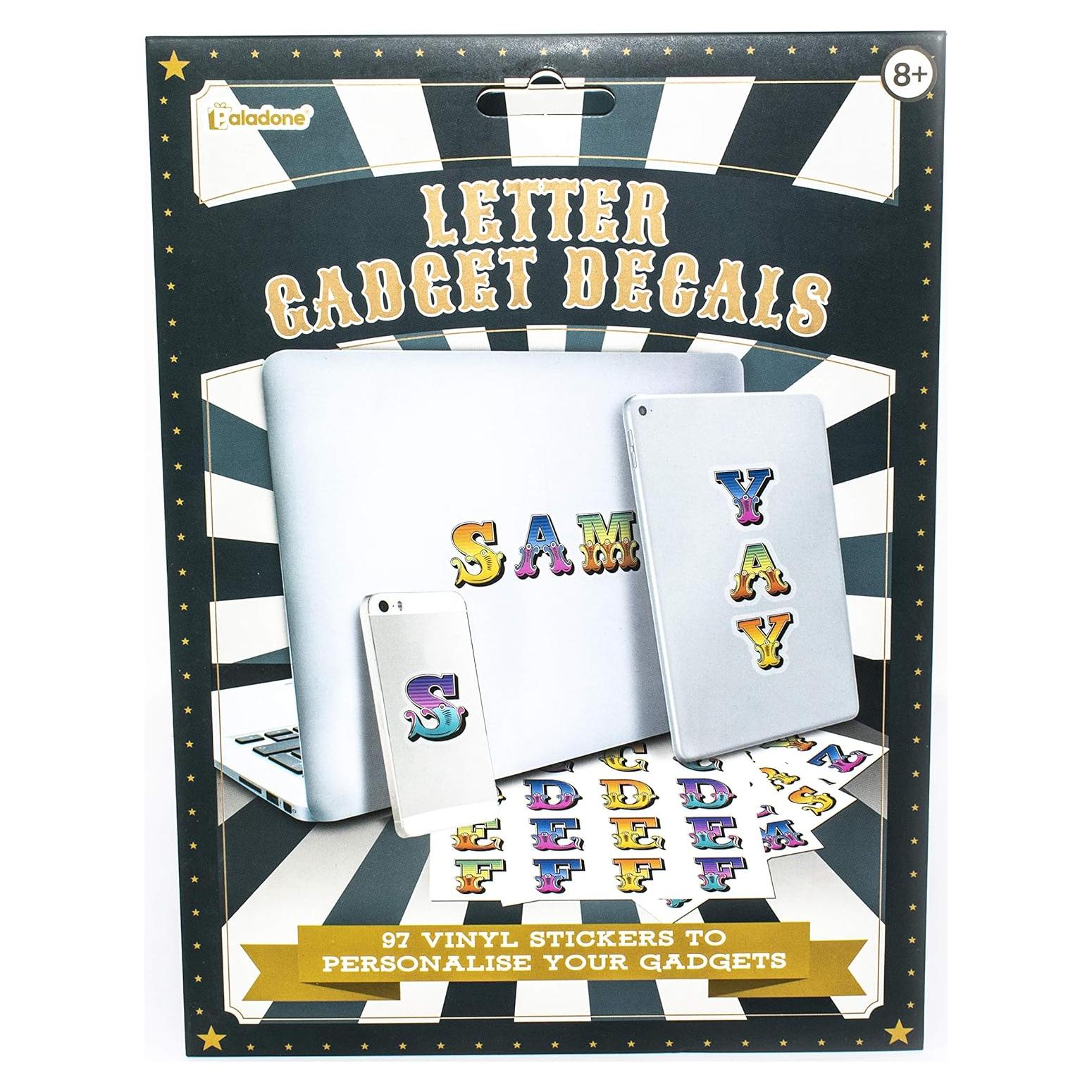 Calcomanías de Letras Coloridas Paladone - 97 Piezas Decorativas