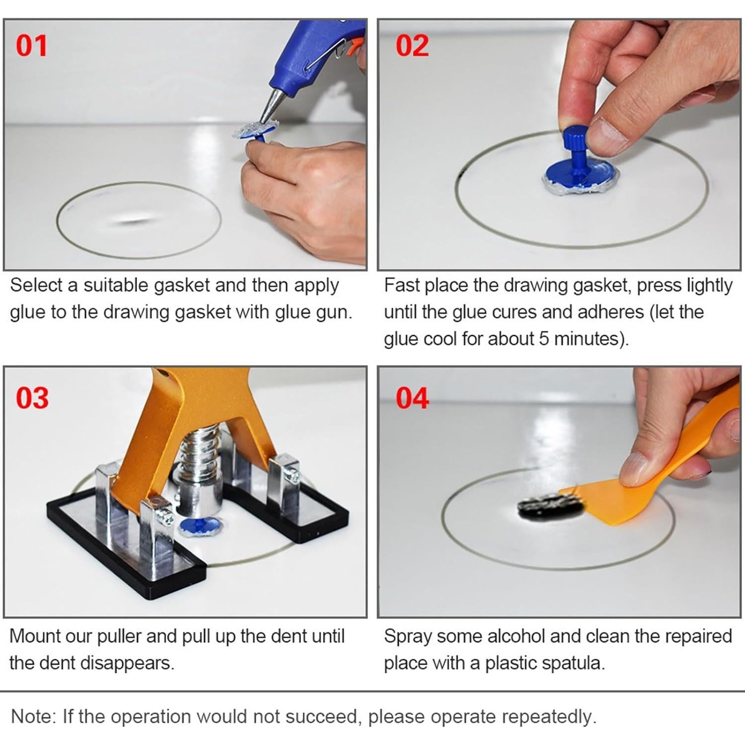 Kit de Reparación de Abolladuras BxuxJar DentPuller115