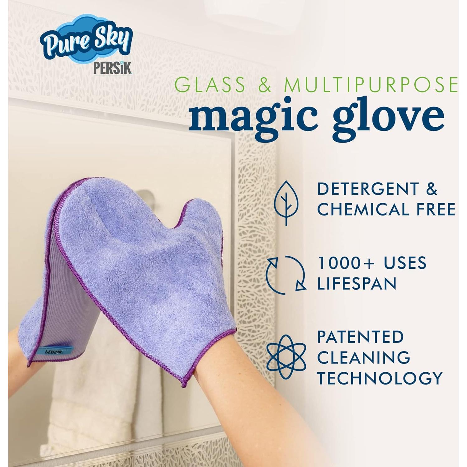 Guante de Limpieza Microfibra Persik Pure-Sky 2-en-1