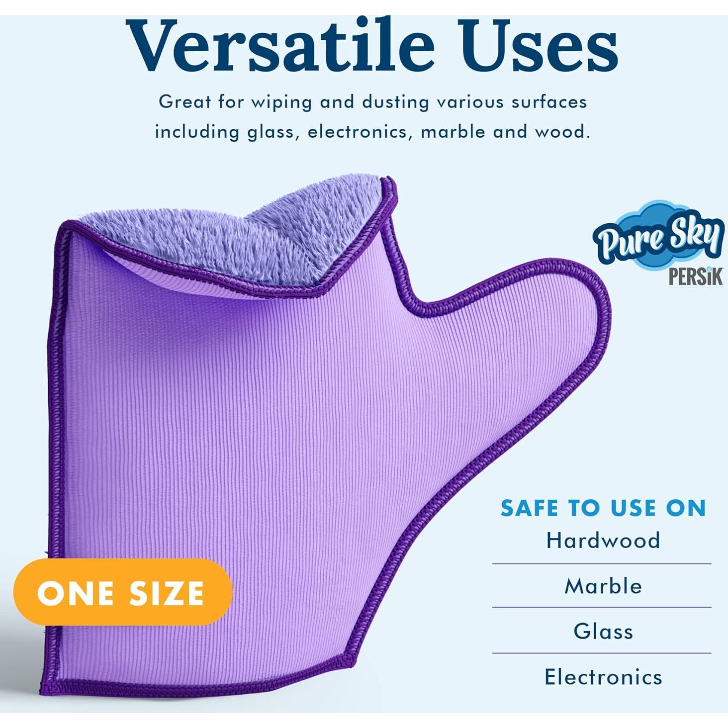 Guante de Limpieza Microfibra Persik Pure-Sky 2-en-1