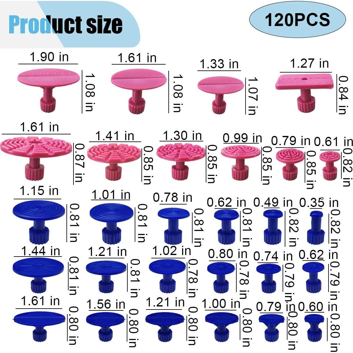 Kit 120 Gomas Extracción Abolladuras Carro BDZMC - Reparación