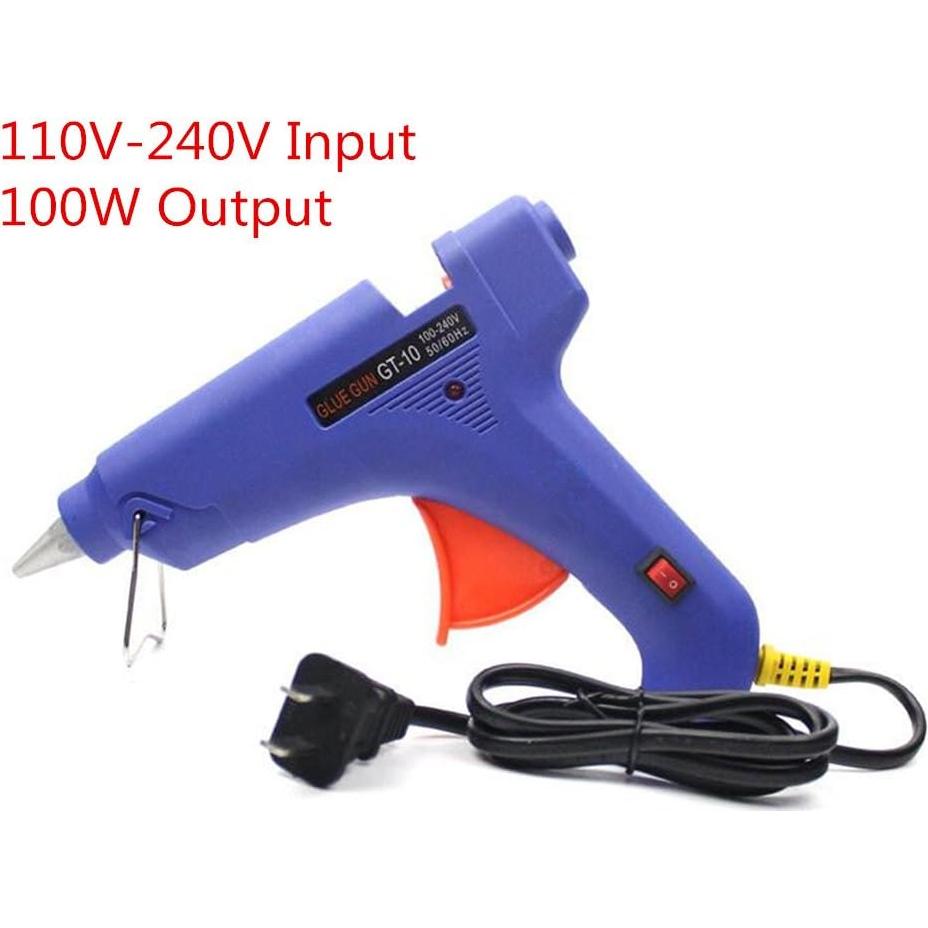 Pistola de Pegamento Caliente 100W Houshan con 12 Barritas