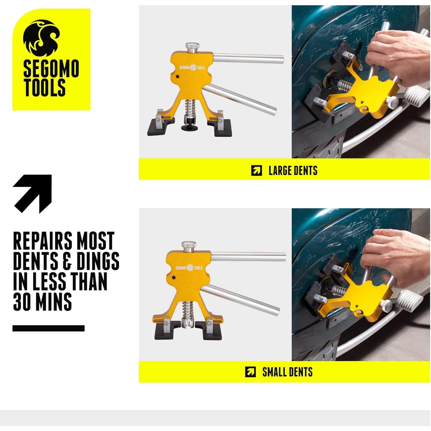 Kit de Reparación de Abolladuras 55 Piezas Segomo Tools