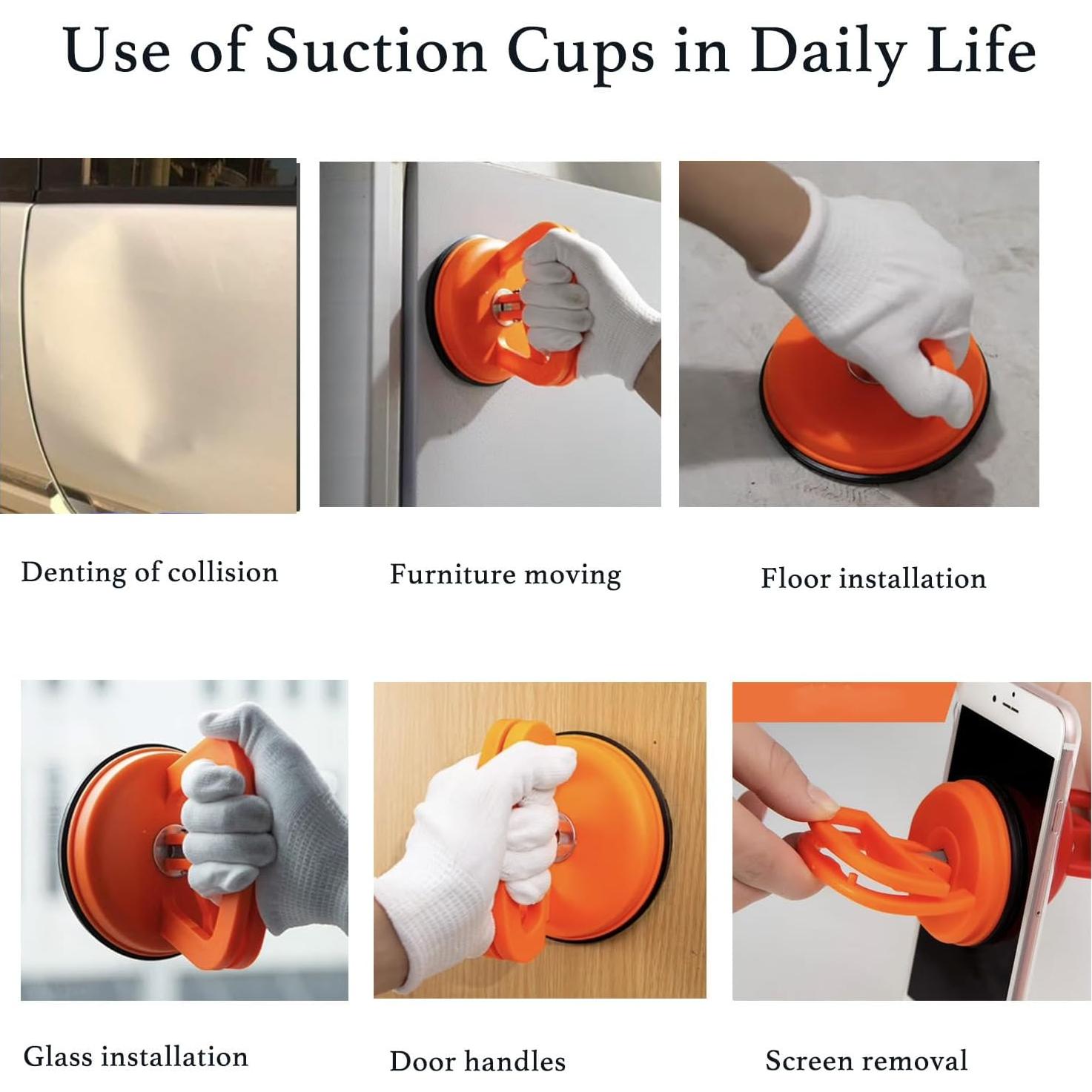 Ventosa de Alta Resistencia HBLiliang HB-03 - 3 Piezas 22.68 kg