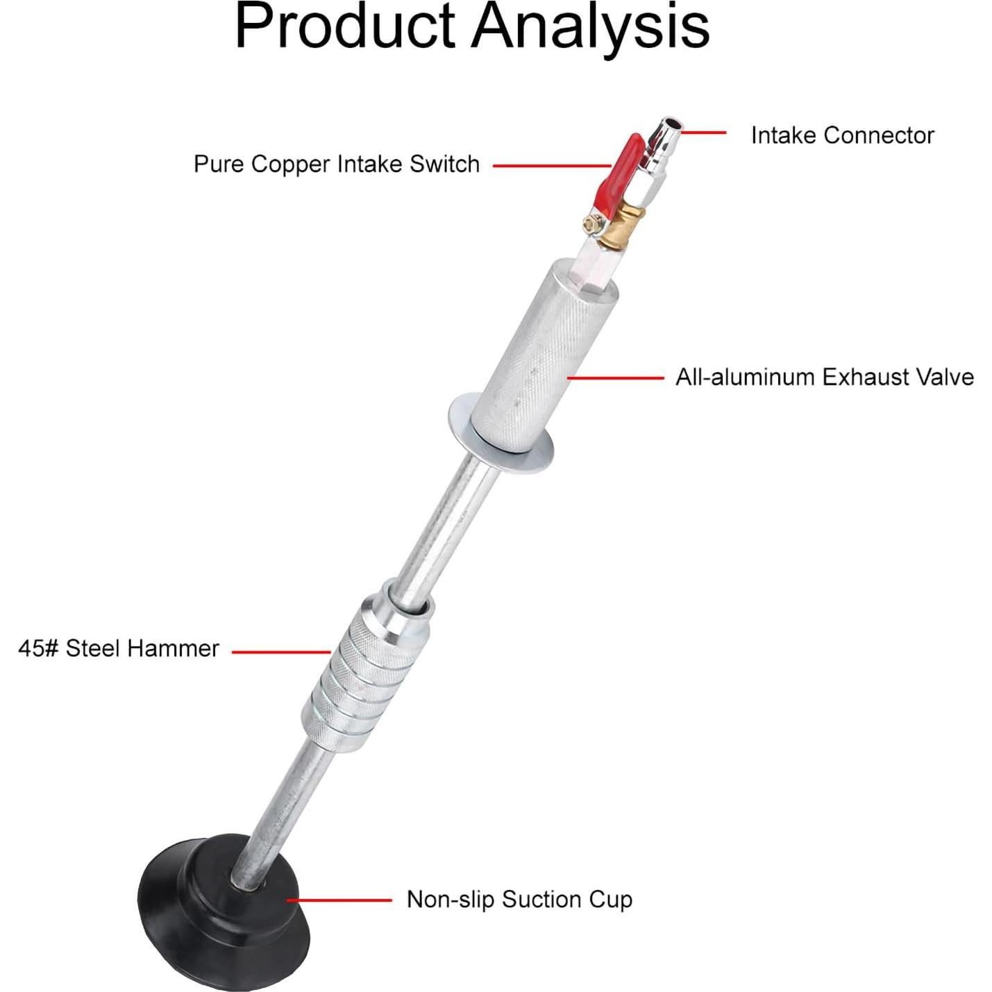 Martillo de Extracción Neumático Pesado Estink para Abolladuras