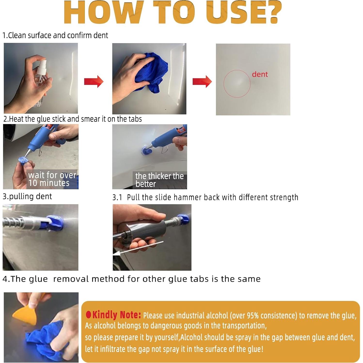 Kit Extractor de Abolladuras NIUVOCY XLG81 - 42 Pestañas