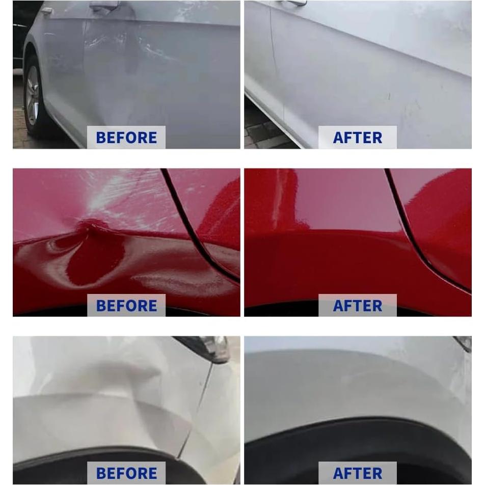 HANSHUO Car Dent Repair Kit, 93Pcs Car Dent Removal Tools, Car Dent Puller with Slide Hammer T-Bar, Bridge Puller Dent Remover Tool for Car Refrigerator Door Ding Repair. (93 Pcs)