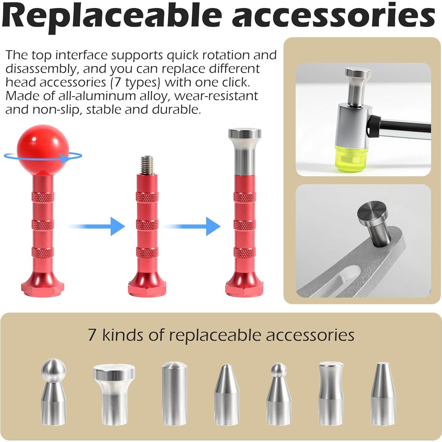 Kit de Extracción de Abolladuras RQG PDR con Martillo y Barra