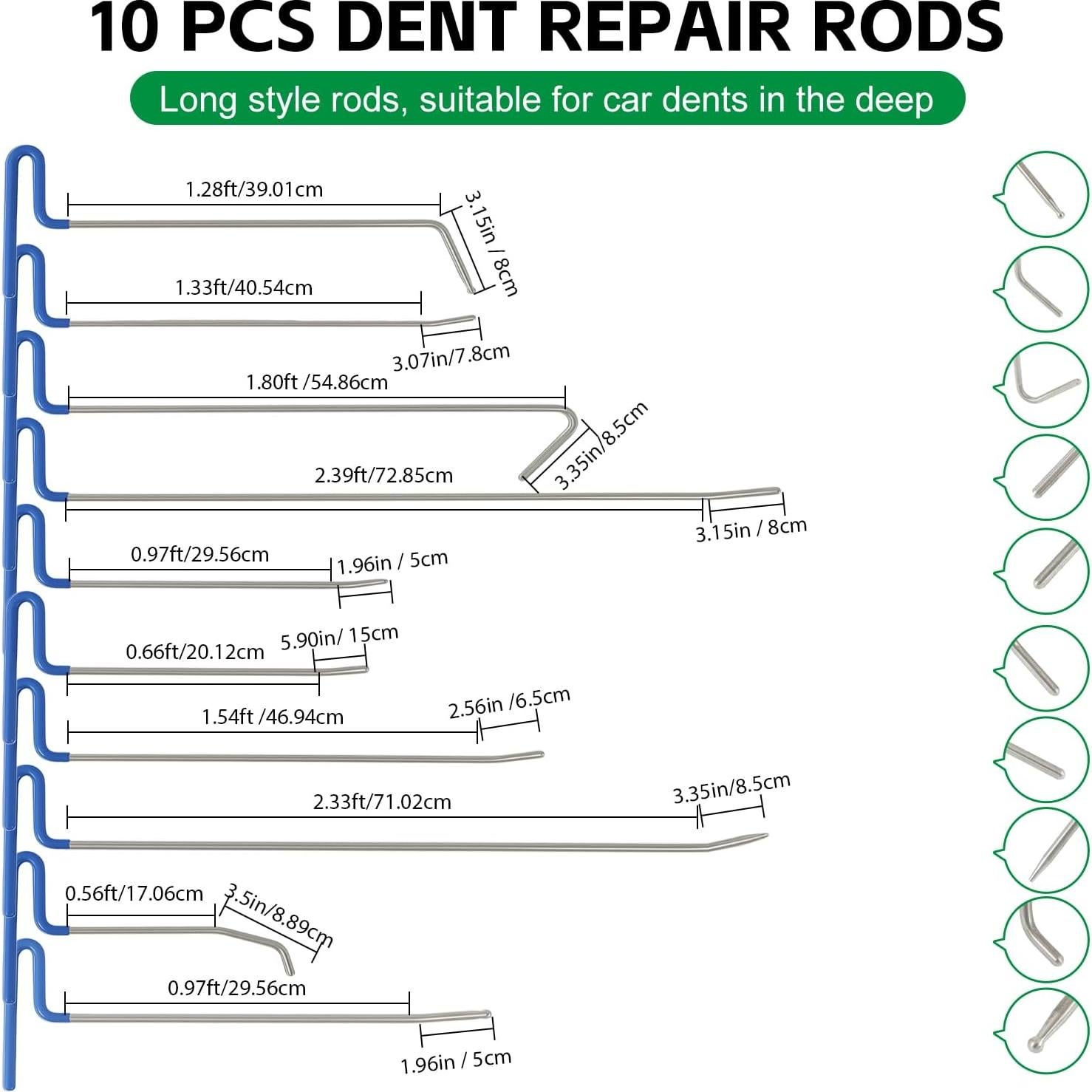 Kit de Eliminación de Abolladuras MR DIY TOOLS 20 Piezas