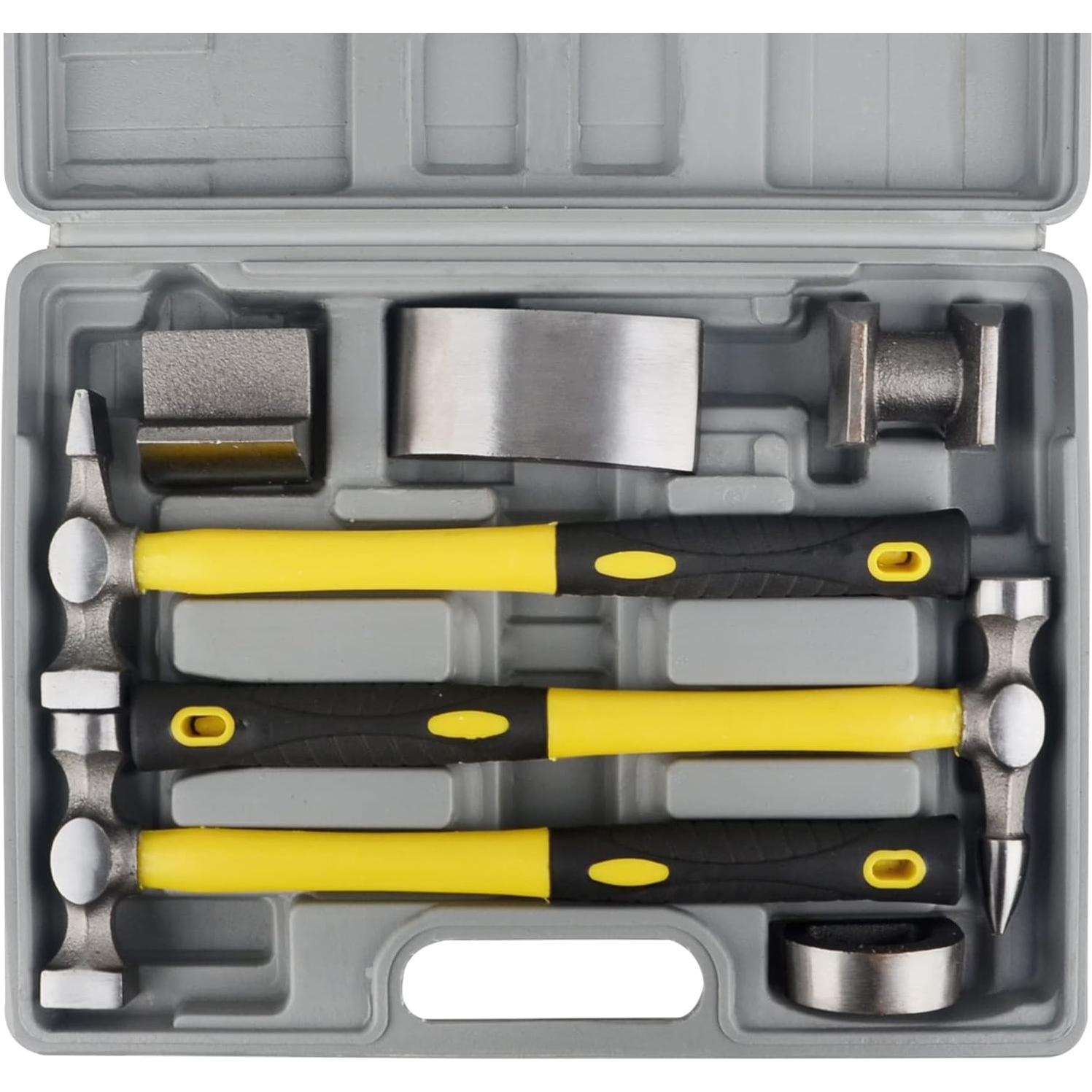 Kit de Reparación de Carrocería DAYUAN 7 Piezas - Martillos y Dolly