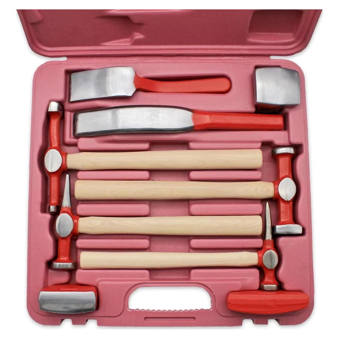 Juego de herramientas de carrocería PASBAS 9 piezas acero al carbono