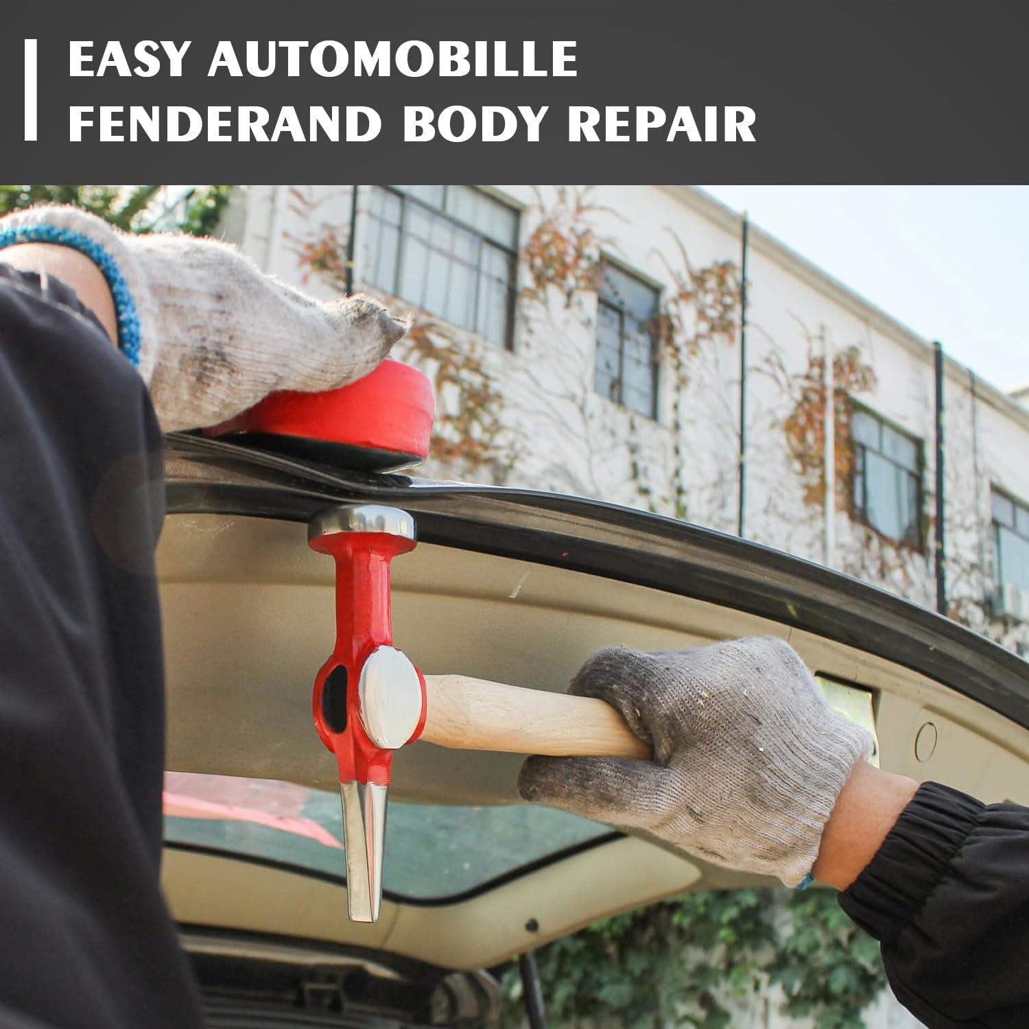 Juego de herramientas de carrocería PASBAS 9 piezas acero al carbono