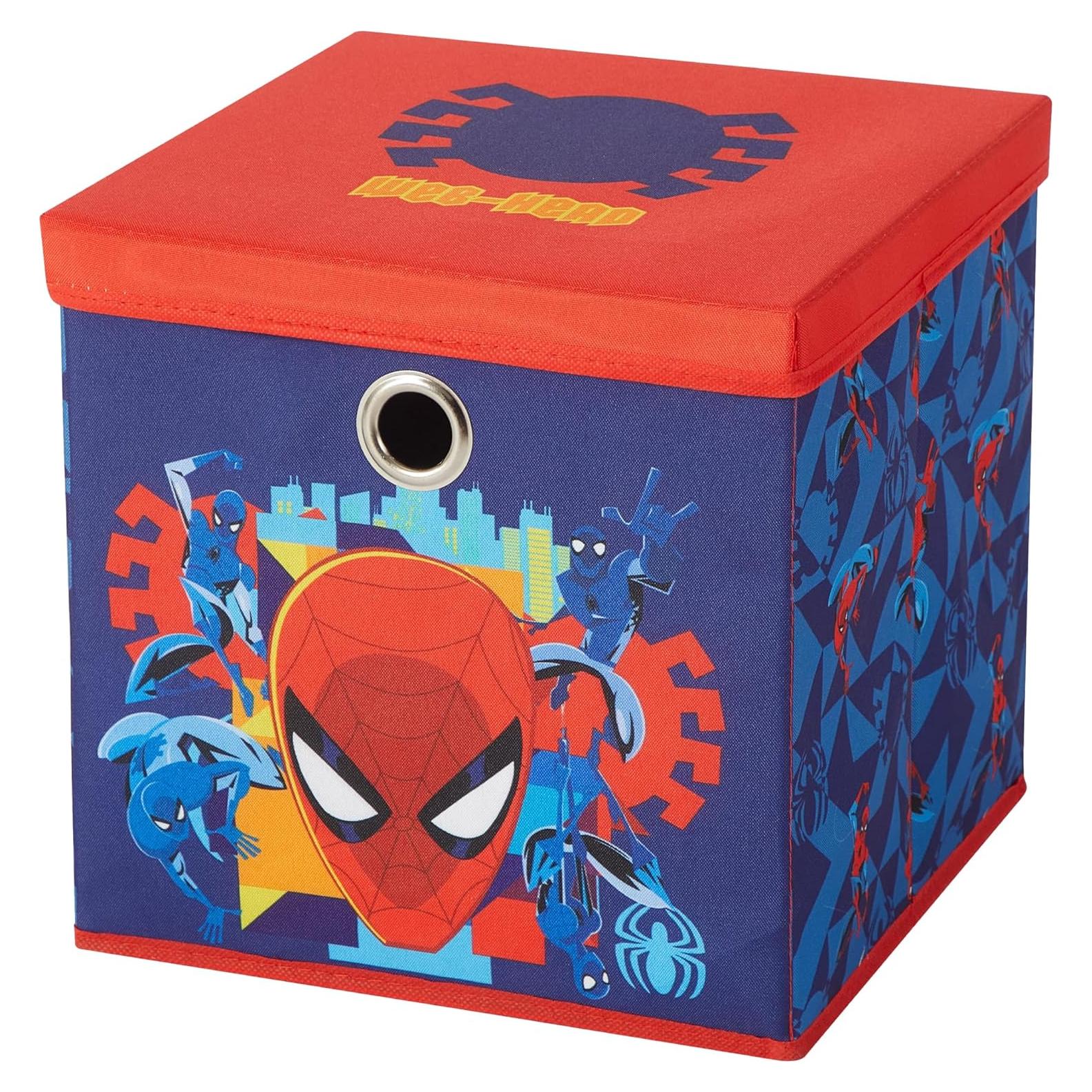 Cubo de Almacenamiento Plegable Idea Nuova Spiderman 25,4 cm