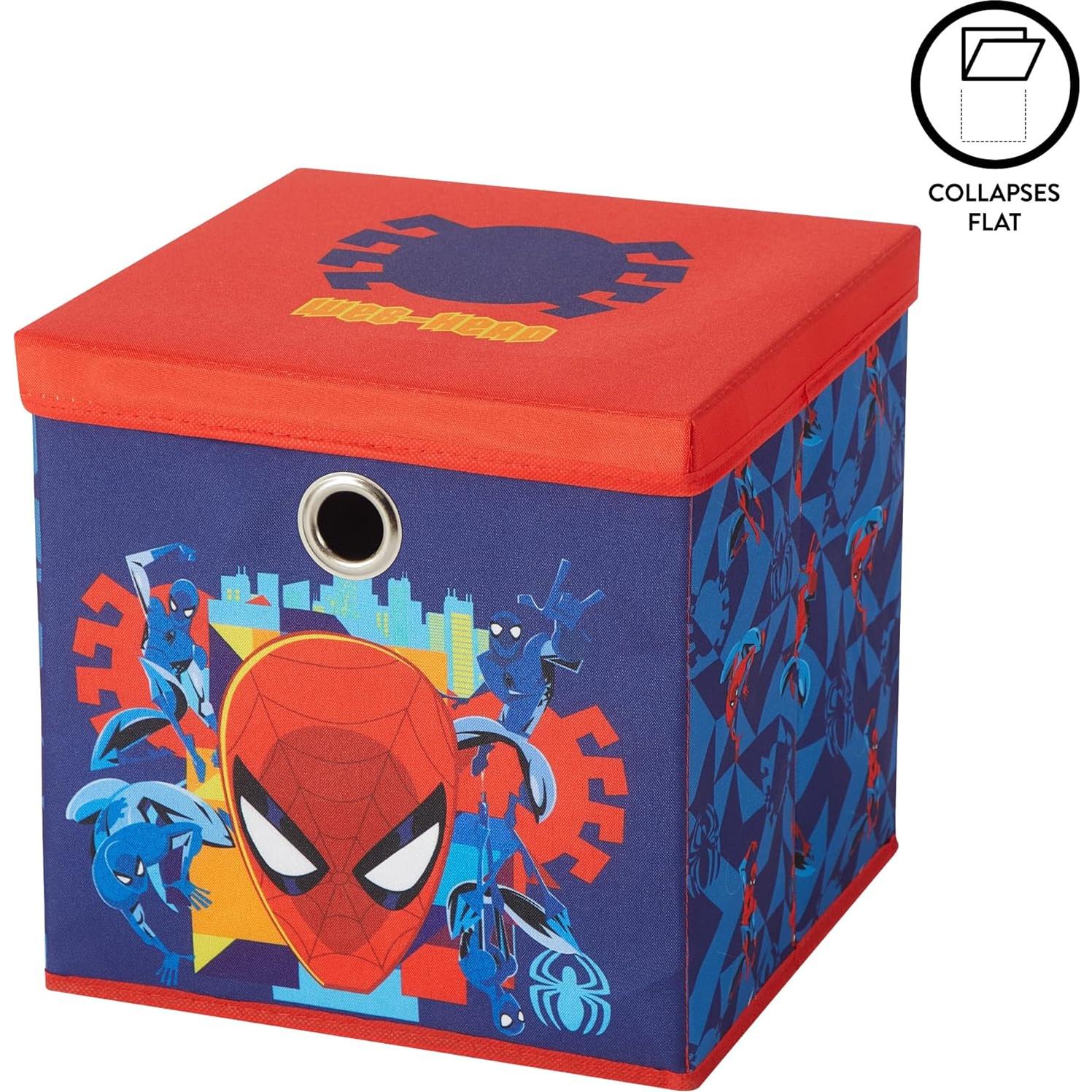 Cubo de Almacenamiento Plegable Idea Nuova Spiderman 25,4 cm