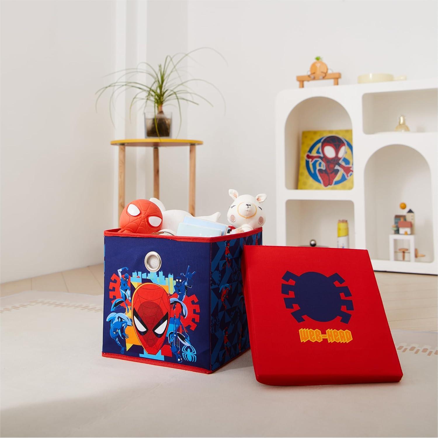 Cubo de Almacenamiento Plegable Idea Nuova Spiderman 25,4 cm